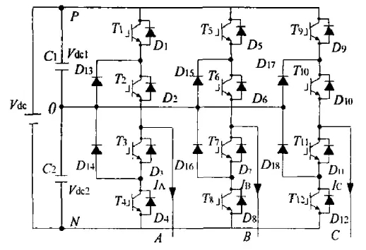 太陽能發(fā)電 Ⅶ 兩種三電平逆變拓撲介紹(圖1) 太陽能發(fā)電 Ⅶ 兩種三電平逆變拓撲介紹(圖1)
